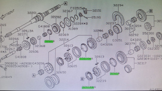 32629AA010 Subaru carbon ring